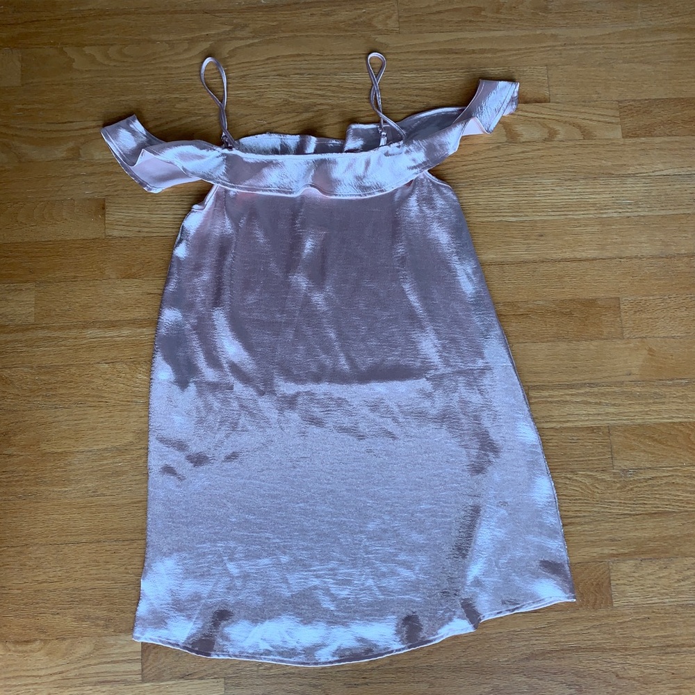 Forever 21 pink satin dress